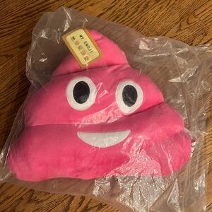 Pink Poop Emoji Stuffed Toy